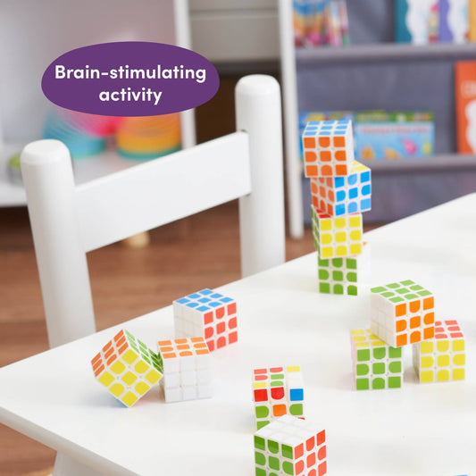 12 Mini Puzzle Speed Cube Fidget Toys, 3x3 - 3cm - Enchanted Toys