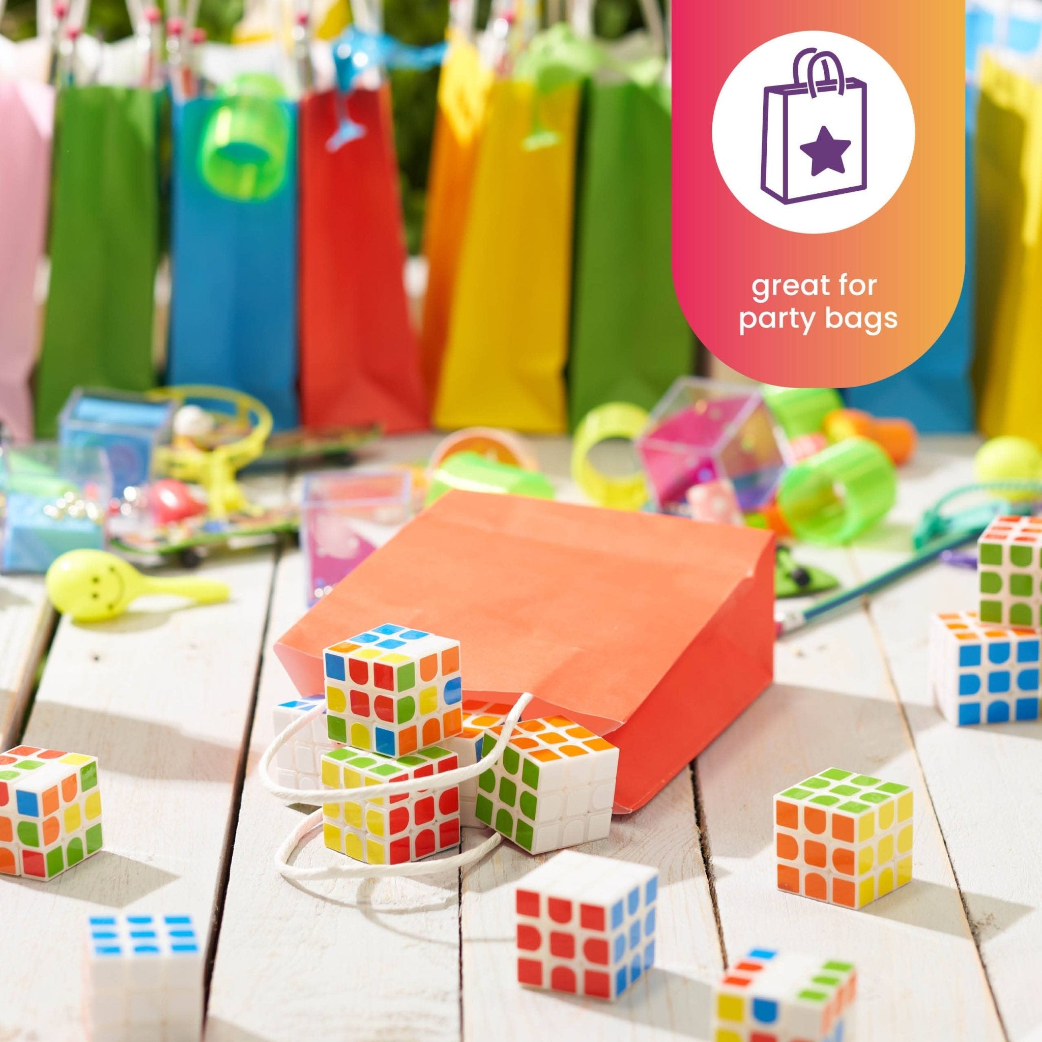 12 Mini Puzzle Speed Cube Fidget Toys, 3x3 - 3cm - Enchanted Toys