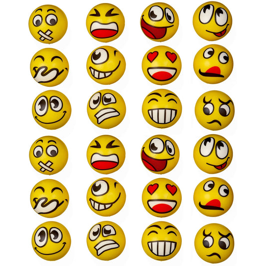 24 Emoji Sensory Squeeze Balls - Enchanted Toys
