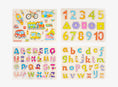 Load image into Gallery viewer, 4 Colourful Wooden Jigsaw Peg Puzzle Toys for Early Learning - Enchanted Toys