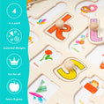 Load image into Gallery viewer, 4 Colourful Wooden Jigsaw Peg Puzzle Toys for Early Learning - Enchanted Toys