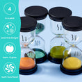 Load image into Gallery viewer, 4 Set Hourglass Sand Clock, Kitchen Accessory Perfect - Enchanted Toys