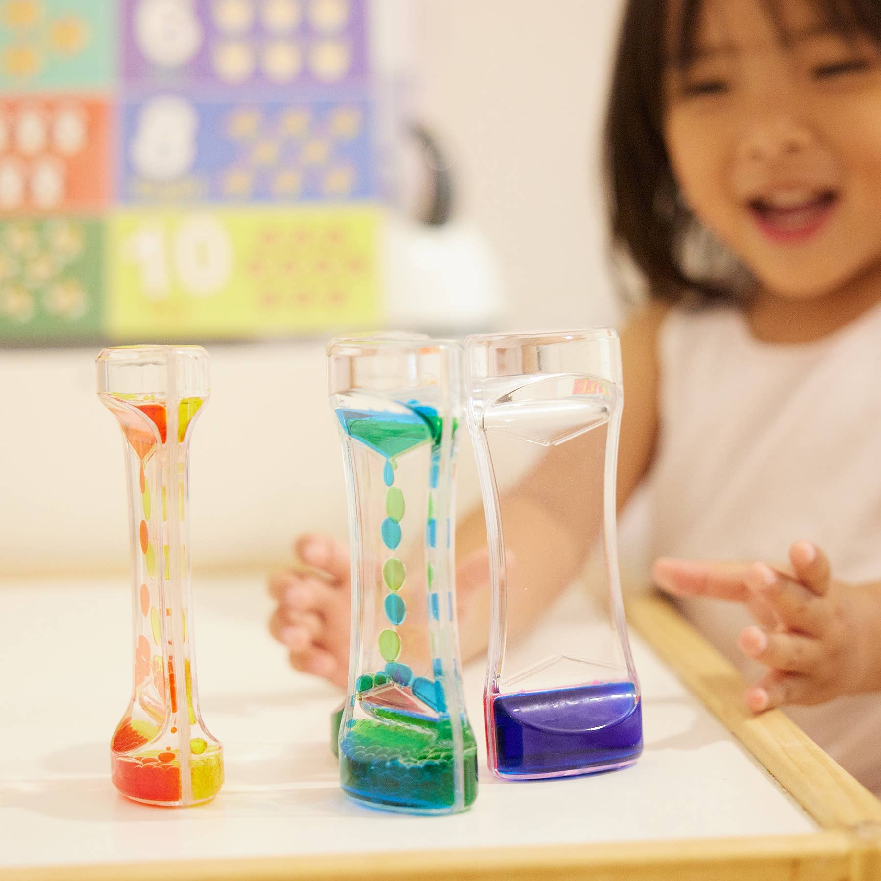 5 Sensory Liquid Motion Toy Timers - Enchanted Toys