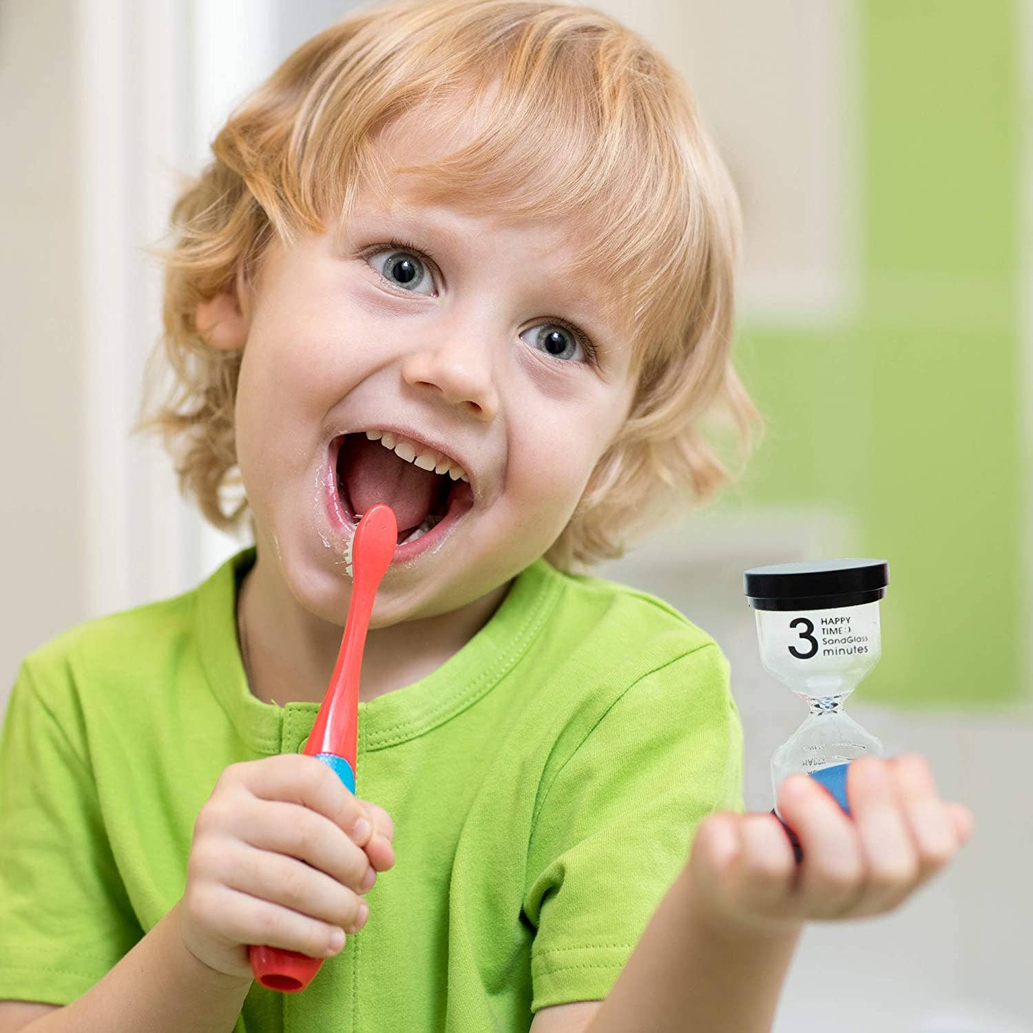 6 Sand Hourglass Clock Timers - 1,3,5,10,15 & 30 Minutes - Enchanted Toys