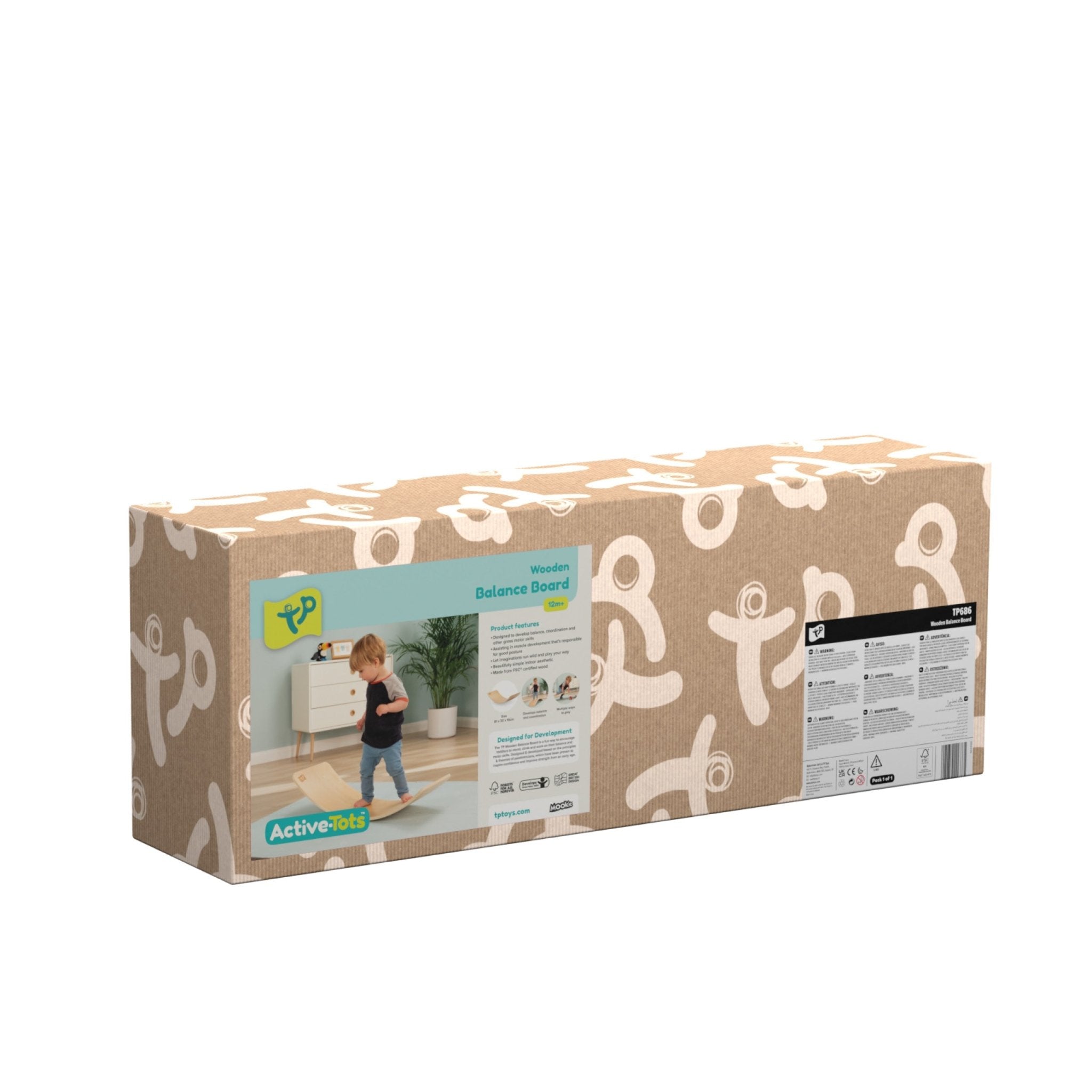 Active Tots Wooden Balance Board FSC - Enchanted Toys