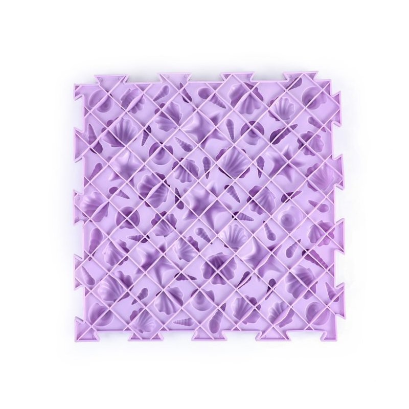 Massage Puzzle Floor Tile - Pastel Colours - Enchanted Toys