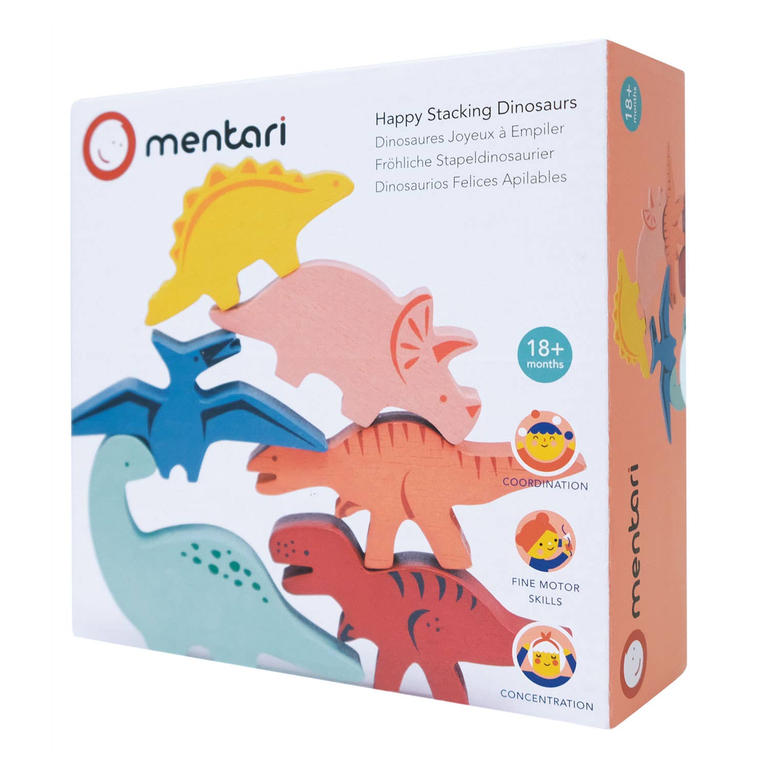 Mentari Happy Stacking Dinosaurs - Enchanted Toys