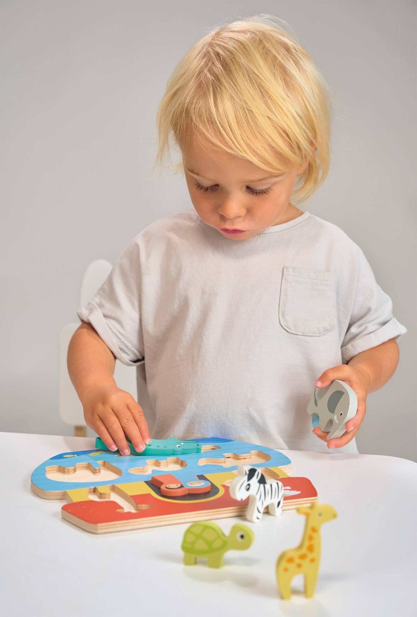 Mentari Shape Sorting Ark Tray - Enchanted Toys