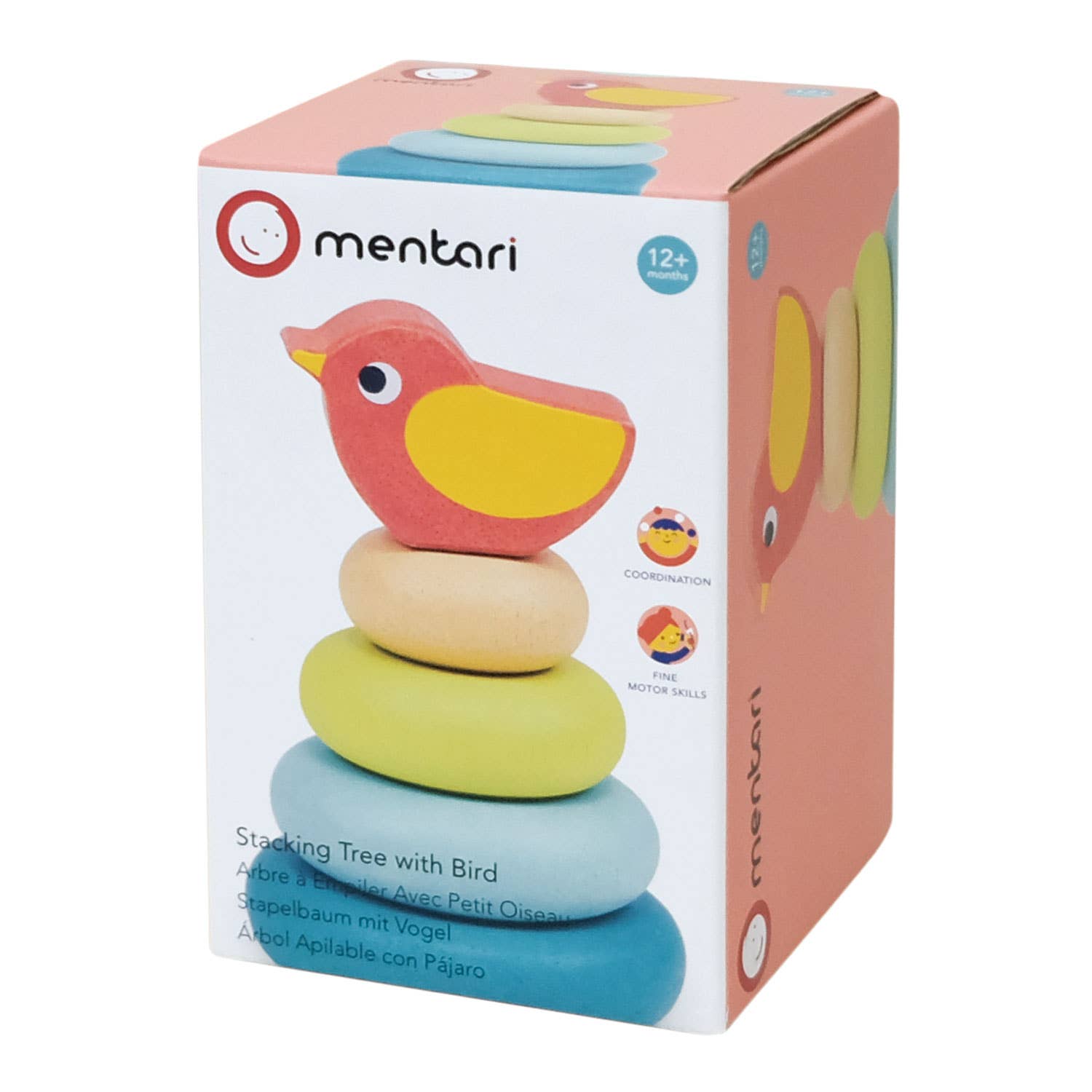 Mentari Stacking Tree With Bird - Enchanted Toys