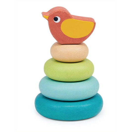 Mentari Stacking Tree With Bird - Enchanted Toys