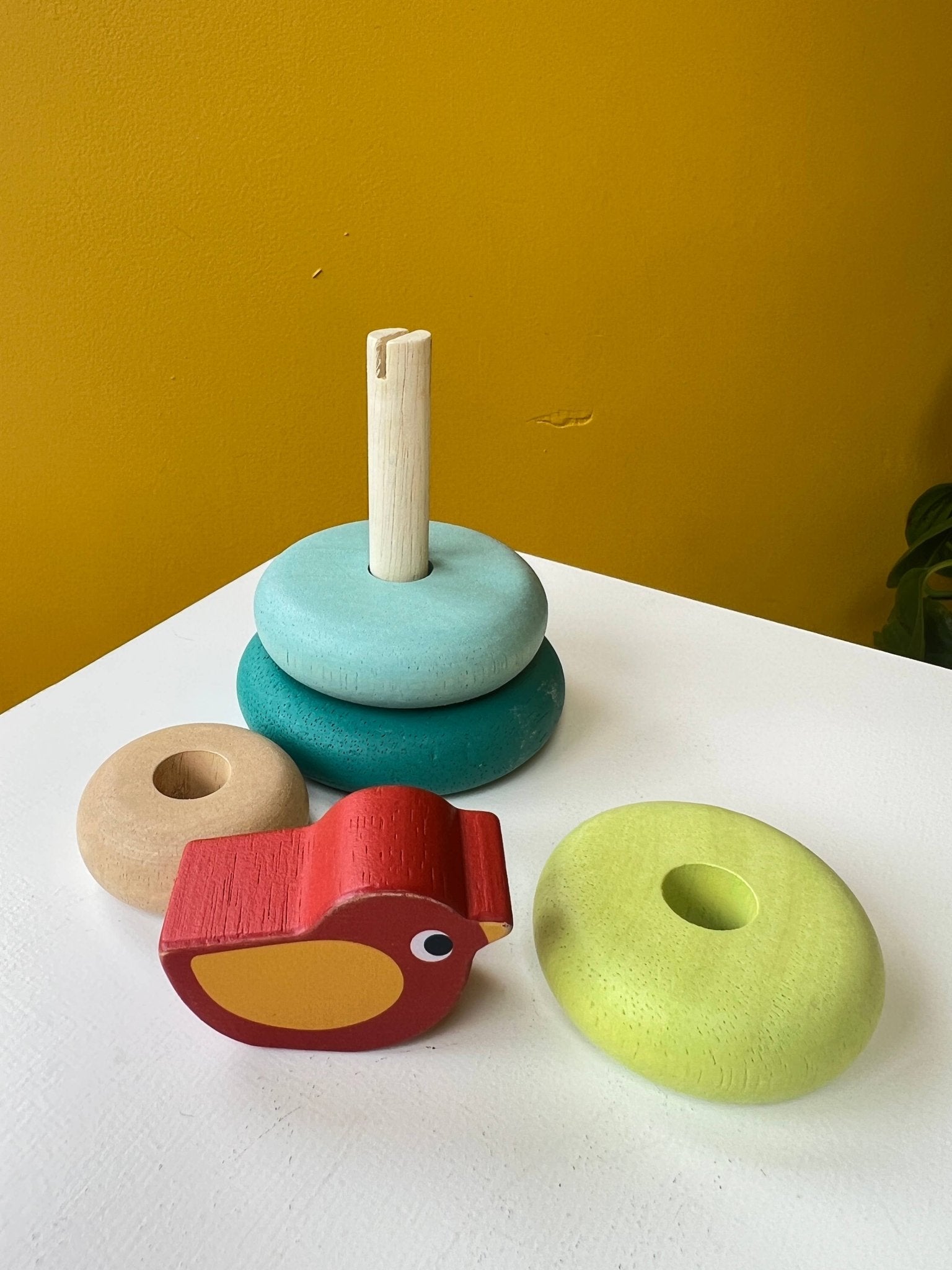 Mentari Stacking Tree With Bird - Enchanted Toys