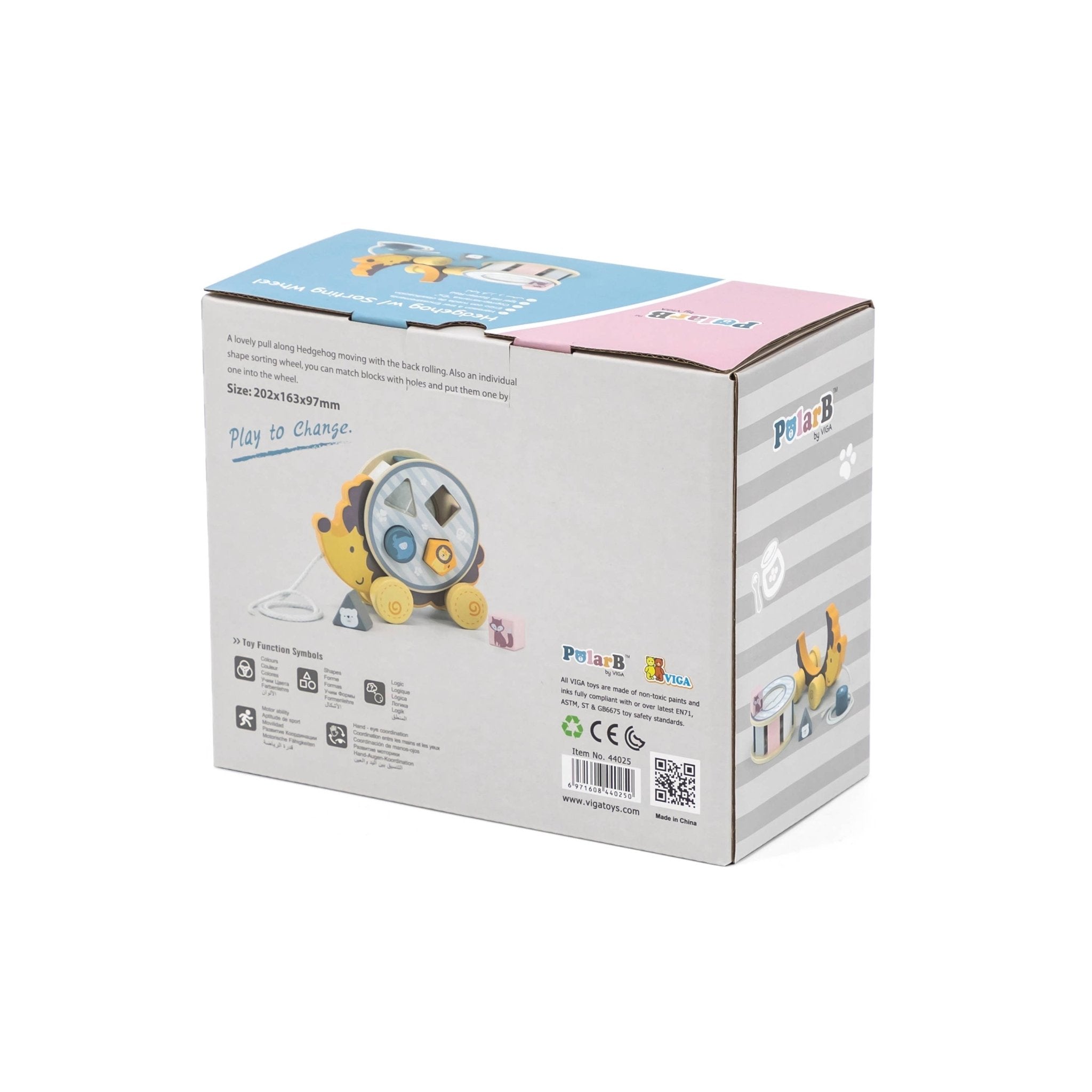 PolarB Hedgehog with Sorting Wheel - Enchanted Toys