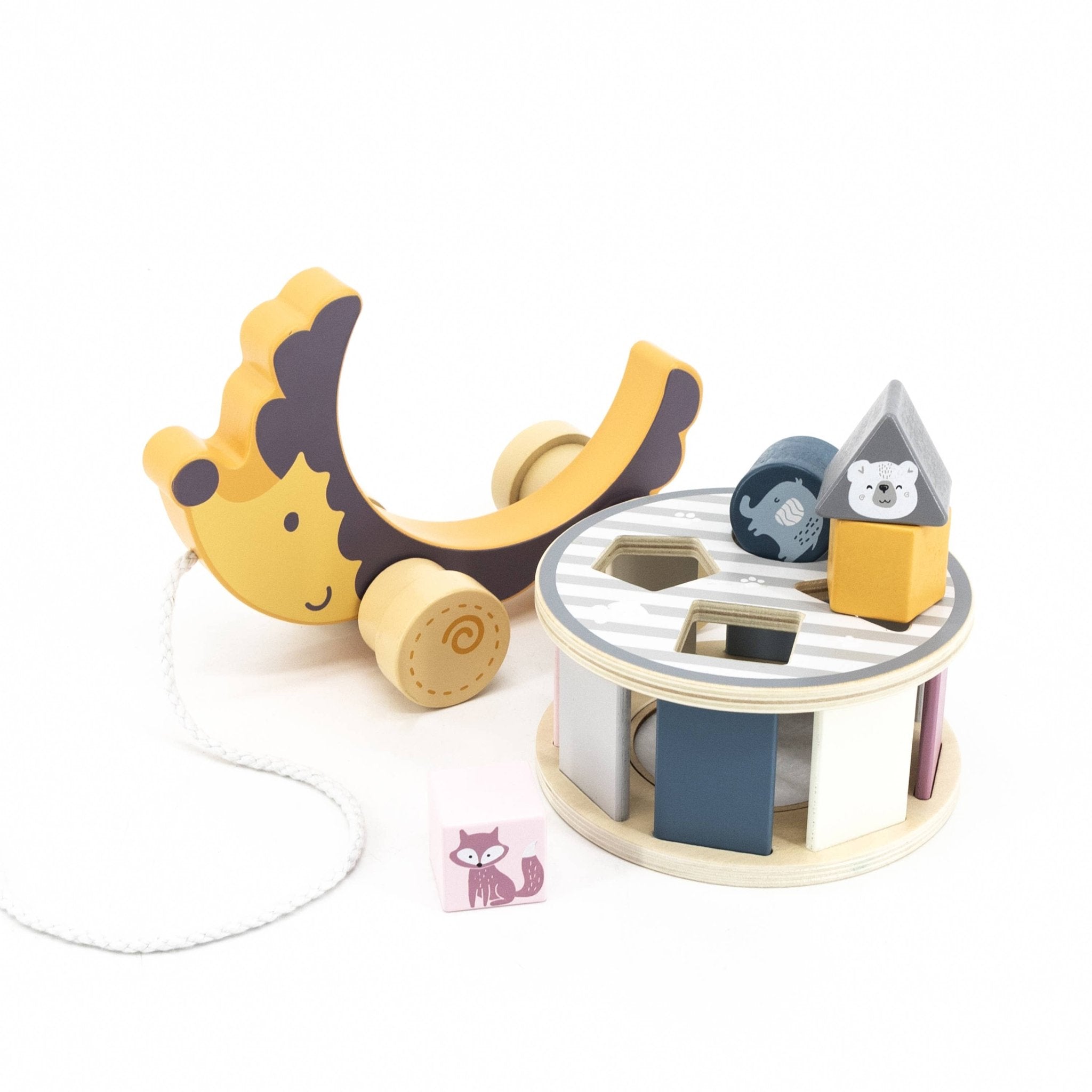 PolarB Hedgehog with Sorting Wheel - Enchanted Toys