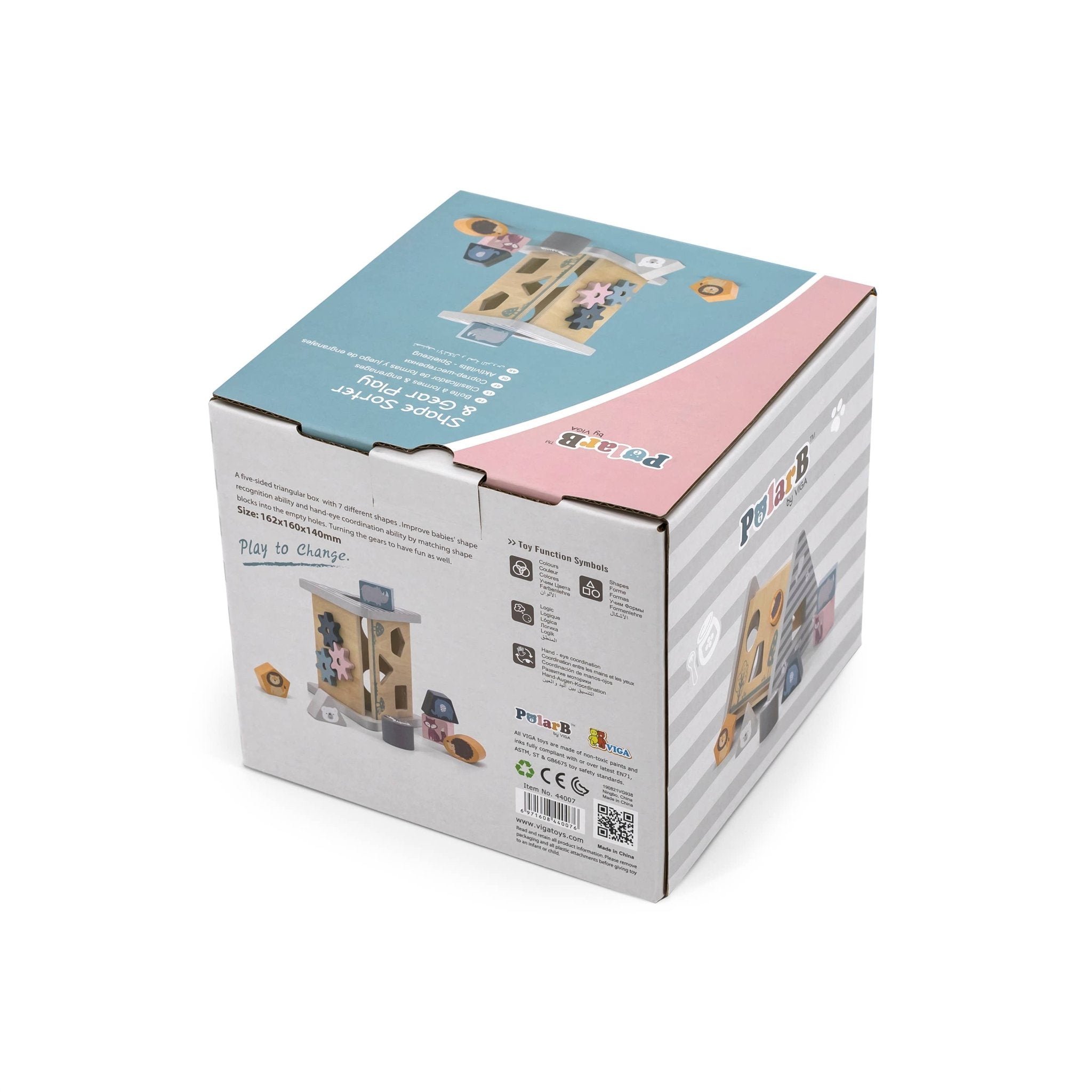 PolarB Shape & Sorter Gear House - Enchanted Toys