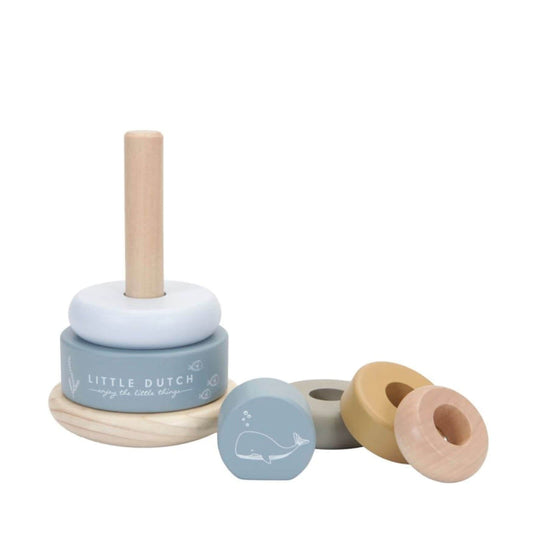 Rocking Ring Stacker FSC - Ocean - Enchanted Toys