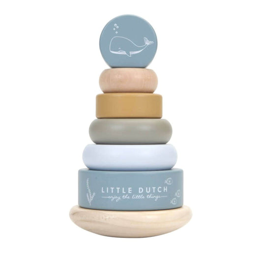 Rocking Ring Stacker FSC - Ocean - Enchanted Toys