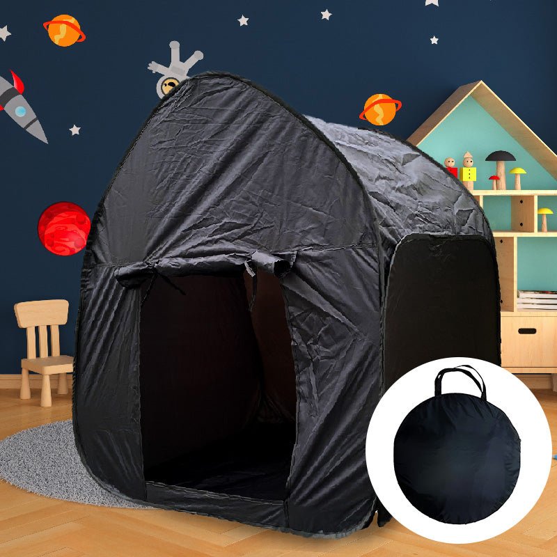 Sensory Black Pop Up Tent - Enchanted Toys