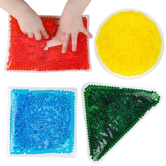 Sensory Soft Bead Filled Squidgy Shapes (4 pk) - Enchanted Toys