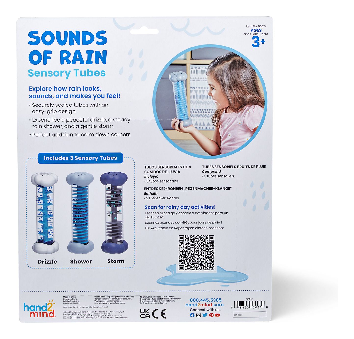 Sounds of Rain Sensory Tubes - Enchanted Toys
