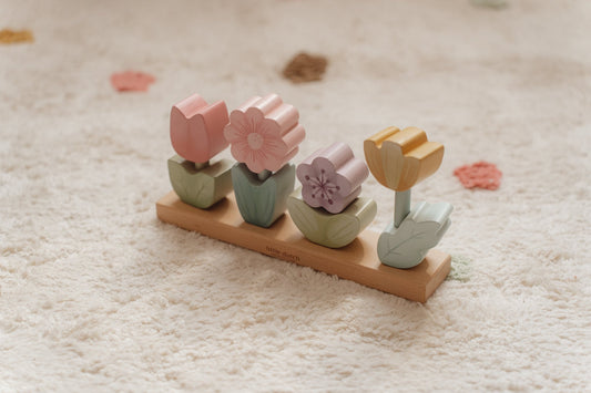 Stacking Puzzle Flowers FSC - Fairy Garden - Enchanted Toys