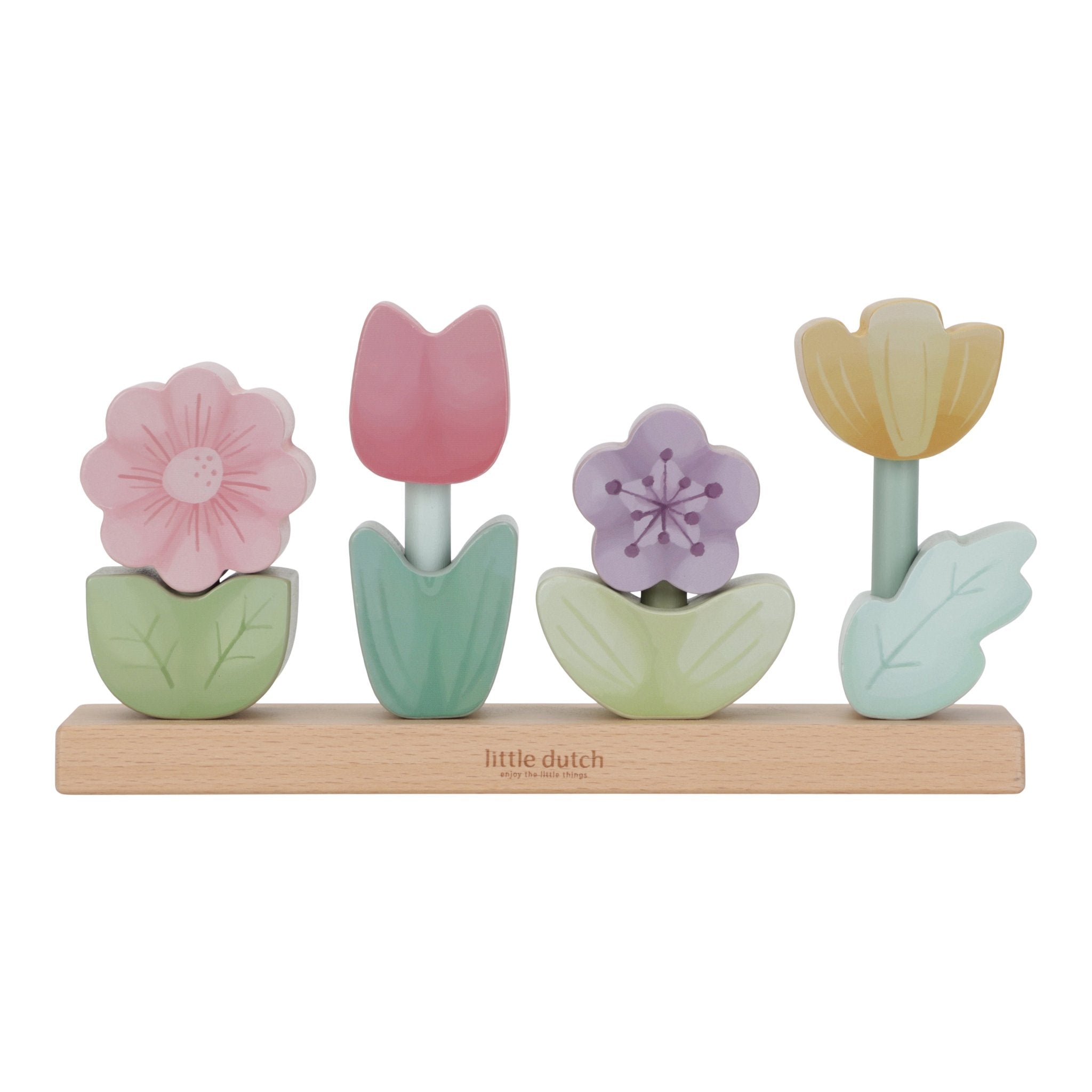 Stacking Puzzle Flowers FSC - Fairy Garden - Enchanted Toys