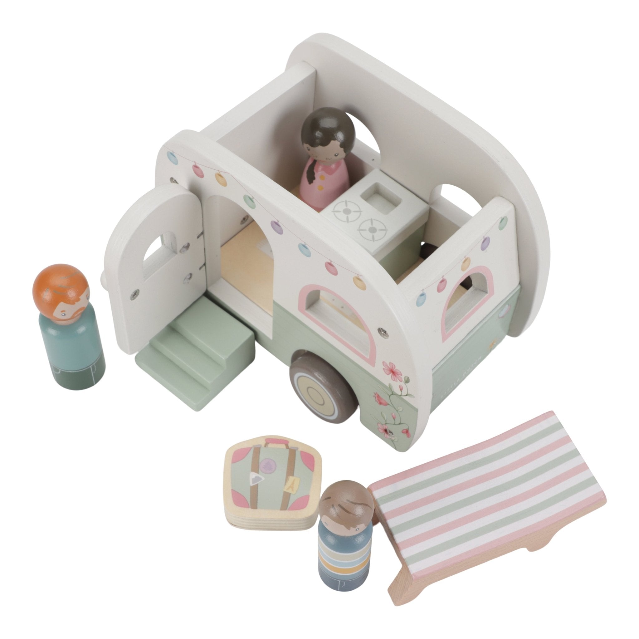 Toy Car with Caravan FSC - Enchanted Toys