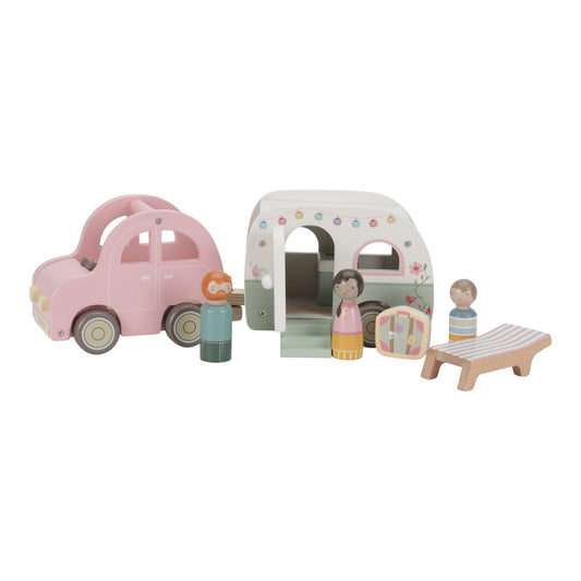 Toy Car with Caravan FSC - Enchanted Toys