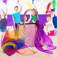 Load image into Gallery viewer, Tub of 10 Multi - colour Dance Scarves Baby Sensory Silk - Enchanted Toys