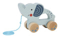 Load image into Gallery viewer, Wooden Pull Along Elephant - Enchanted Toys