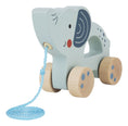 Load image into Gallery viewer, Wooden Pull Along Elephant - Enchanted Toys