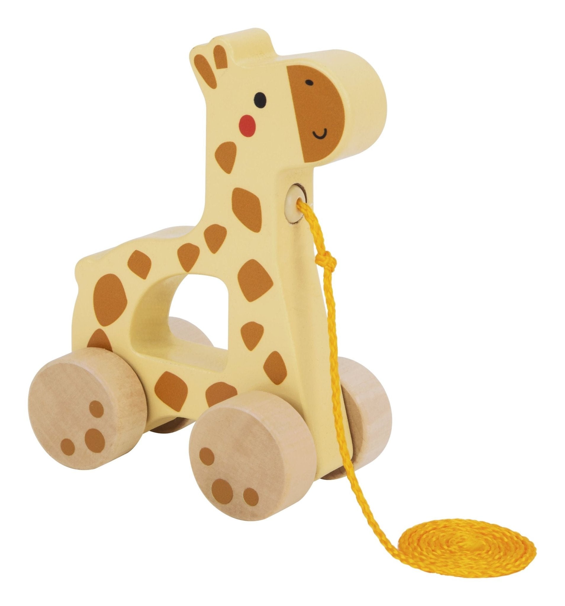 Wooden Pull Along Giraffe - Enchanted Toys