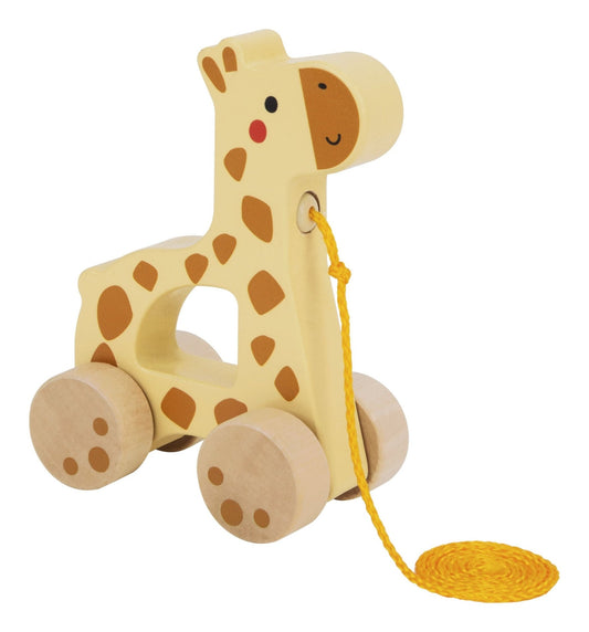 Wooden Pull Along Giraffe - Enchanted Toys