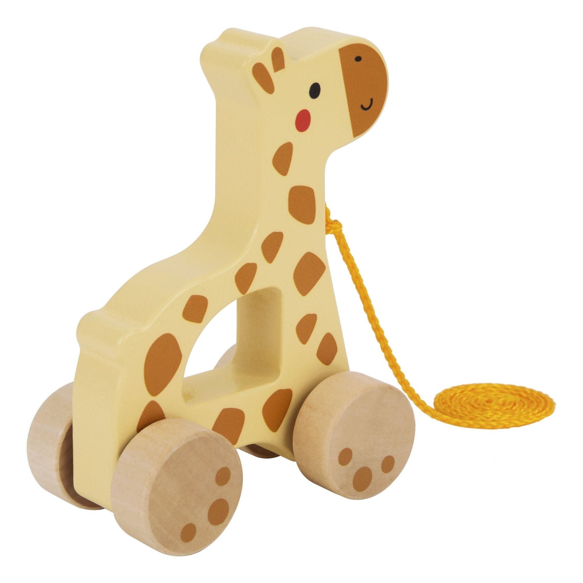 Wooden Pull Along Giraffe - Enchanted Toys