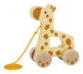 Load image into Gallery viewer, Wooden Pull Along Giraffe - Enchanted Toys