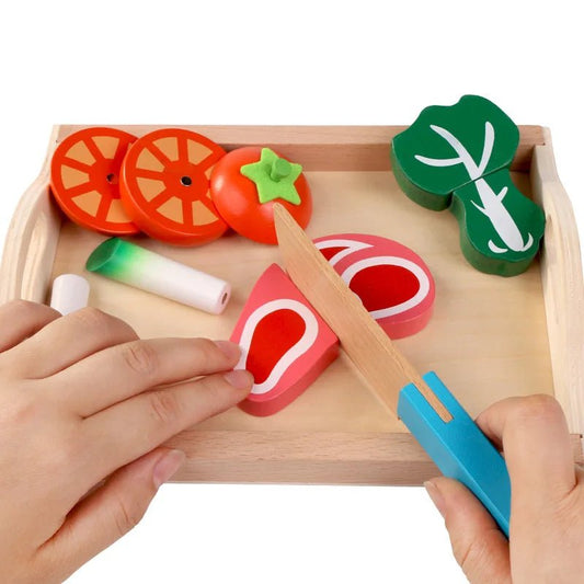 Simulation Wooden Vegetable Pretend Toys - Enchanted Toys